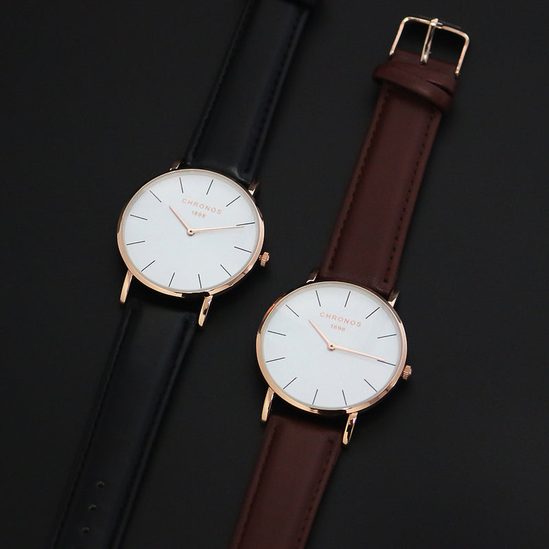CHRONOS 1898 Women Quartz Watch Casual Style Milanese Strap Fashion Ultra-thin Lady Wristwatch