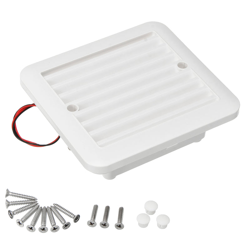 Side Air Ventilation 12V Fridge Vent Fan RV Trailer Caravan Motorhome Accessory