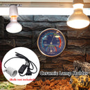 E27 300W Ceramic Light Bulb Lamp Holder High Temperature Resistance Screw Head with Switch