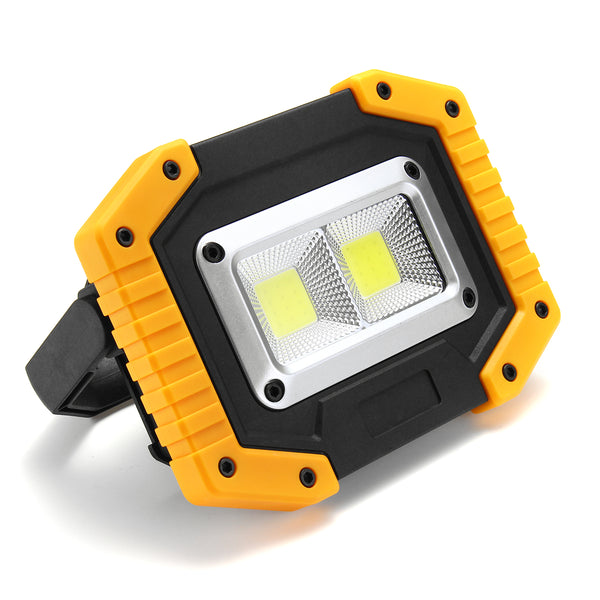 XANES 30W 1000LM 2 COB Work Light USB Rechargeable Waterproof LED Floodlight Emergency Hunting Fishing Lamp Night Light