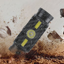 BORUIT 10W 800LM L2+2xCOB Headlamp Power Display 10 Modes USB Charging Sensing Cycling Night Warning Light