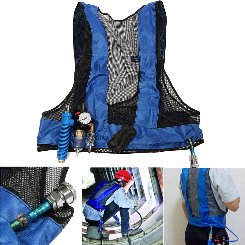 Vortex Tube Air Conditioner Waistcoat Compressed Air Cooling Vest Welding Steel