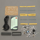 51  Pink LED Light Love Heart Shape DIY Kit