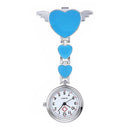 Women Sweet Heart Wing Metal Nurse Watch Pendant Clip Watch
