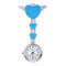 Women Sweet Heart Wing Metal Nurse Watch Pendant Clip Watch