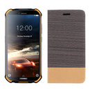 For Doogee S40 Case Bakeey Flip Foldable Canvas PU Leather Full Body Protective Case with Card Slot