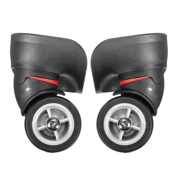 2Pcs Black Luggage Suitcase Universal Wheels Repair Replacement
