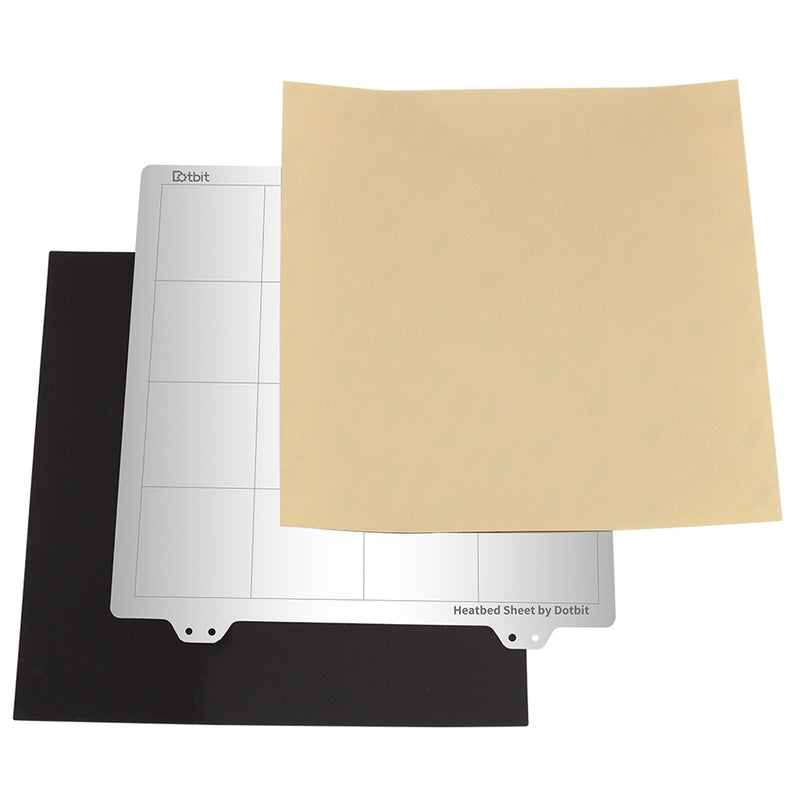 220*220mm Heated Bed Platform Hot Bed Steel Plate with B Side Magnetic Sticker + PEI Sheet for Prusa i3 3D Printer