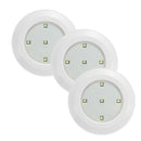 3pcs Wireless Remote Control LED Night Lights Battery Operated Stick-on Cabinet Closet Lamps