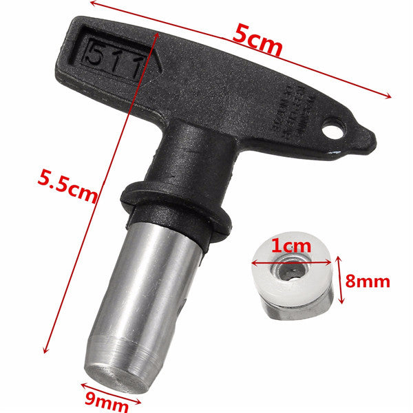 Black Airless Sprayer Gun Tips 2-7 Series 11-35 For Wagner Titan Paint Spray Tip