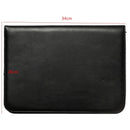 Document File Folder PU Leather Zipped Ring Binder Conference Bag Business Briefcase Office School Supply