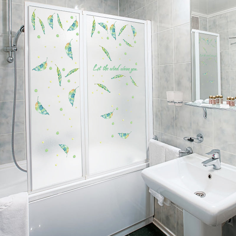 Miico SK7183 Glass Door Stickers Bathroom Decorative Stickers Cabinet Stickers Wall Stickers DIY Sticker