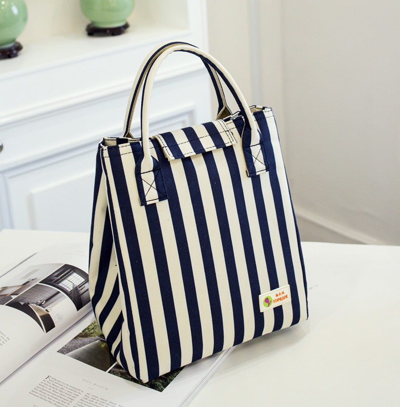 Honana CF-LB034 Woman Lady Fashion Oxford Insulated Cooler Large Capacity Lunch Tote Bag Handbag