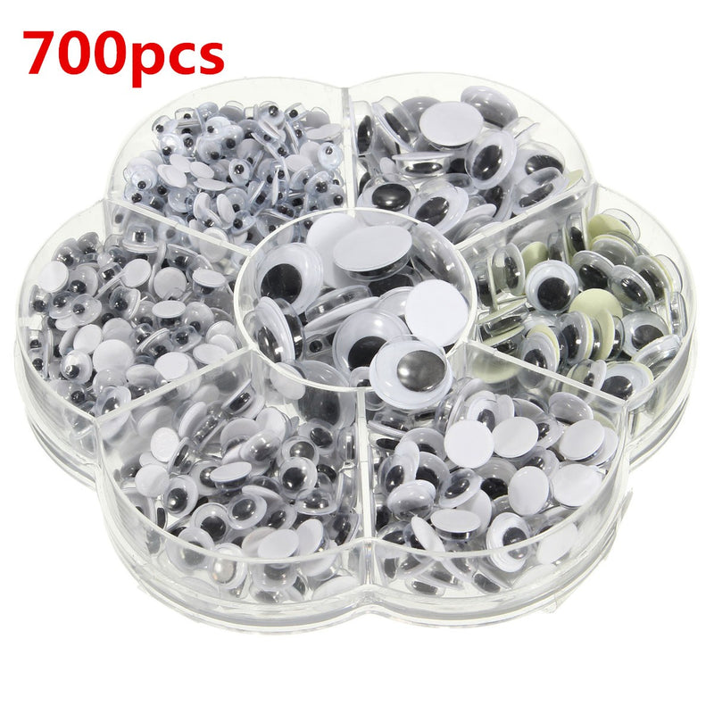 700Pcs 7Sizes Sticker Wobbly Giant Googly 3D Eyes Toy DIY Scrapbooking Children Kids Doll Handicraft