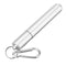 Telescopic Reusable Drinking Straw Portable 3 Fold Stainless Steel Metal with Cleaning Brush
