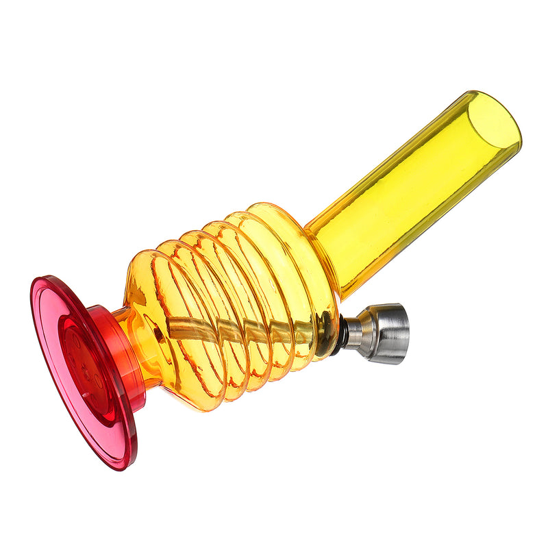 Acrylic Smoking Hoo kah Pipe Water Pipe Plastic Translucent 5.7inch Height