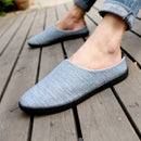 Linen Men Outdooors Casual Shoes Spring Autumn Half Slippers Driving Soft Light Breathable Cool