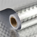 Self-adhesive Wallpaper Kitchen Oil Stickers Cabinets Fume Wall Stickers High Temperature Dustproof Moisture-proof Waterproof Aluminum Foil Stickers