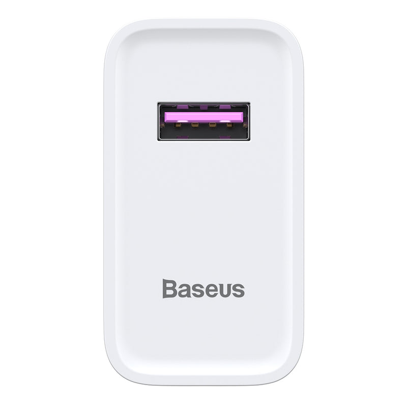 Baseus GS-QC571A 22.5W 5A QC3.0 Foldable Smart Quick Charge USB Charger with 5A Data Cable for Samsung S10+ Redmi K30 5G Tablet Notebook
