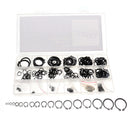 Suleve MXCC1 300Pcs Heat Treated Carbon Steel C-Clip Retaining Rings Circlip Snap Ring Set 9-32mm