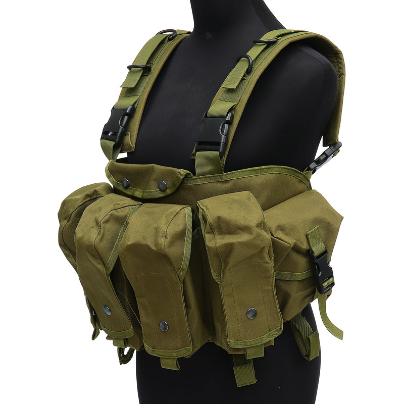 Unisex Tactical Vest Outdoor Combat Game Training Storage Carrier Belly Pocket Vest