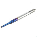 Drillpro M1-1.8 Nano Blue Coated Metric Thread Tap Straight Flute Machine Tap HSS Screw Tap