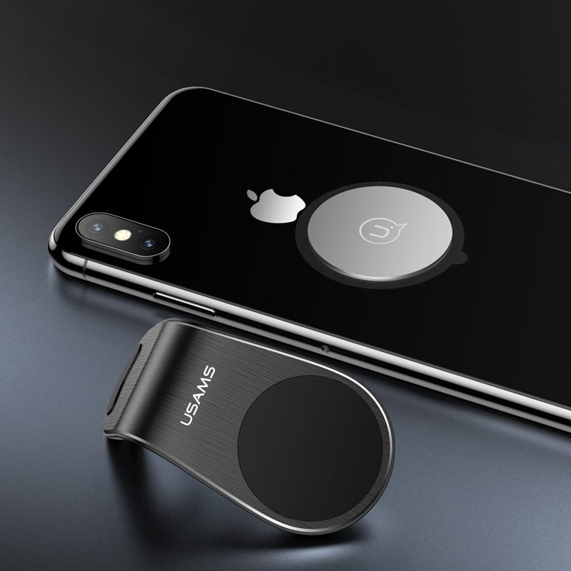 USAMS Metal Magnetic Adsorption Air Vent Car Phone Holder Car Mount For 3.5-6.5 Inch Smart Phone