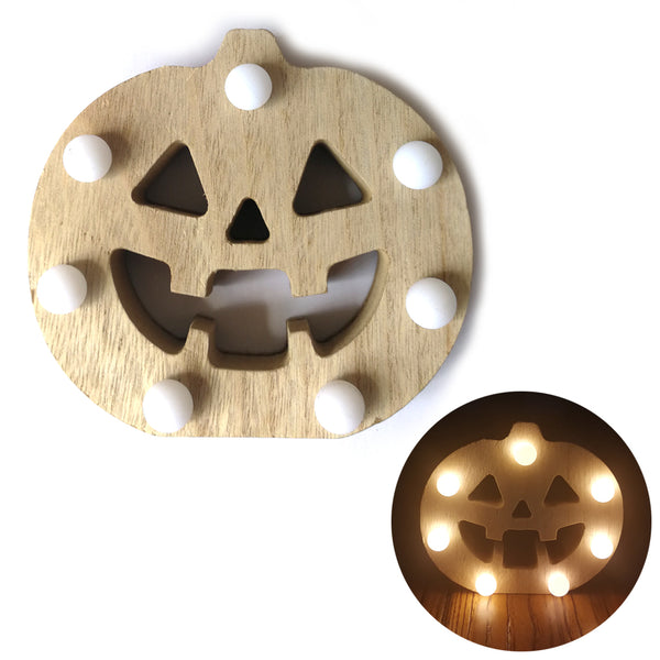 Loskii JM01683 Halloween Decoration Pumpkin LED Night Light for Party LED Night Light Festive Atmosphere Lights Christmas Decoration