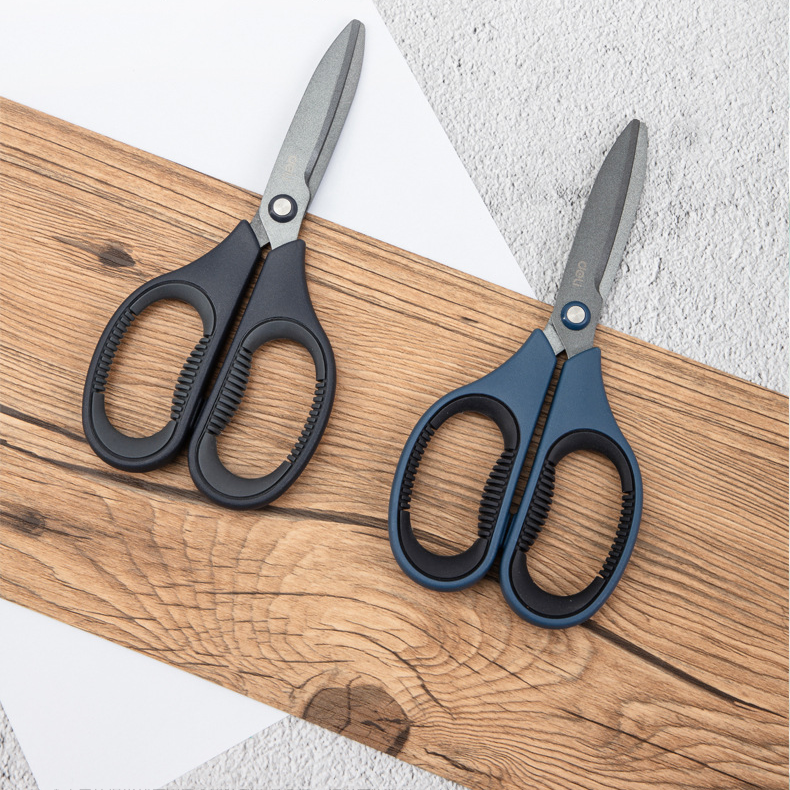 XIAOMI Ecosystem Deli Teflons Arc Scissors Coating Anti-adhesive Hand Craft Stainless Steel Office Cutting Tools Cutter 77753/77754