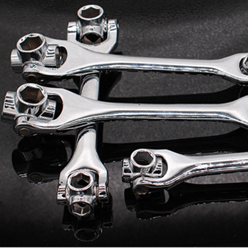 Multi-function 8-in-1 Multi-socket Wrench Universal Dog Bone 8-in-1 Multi-head Rotary Universal Hexagonal Tool