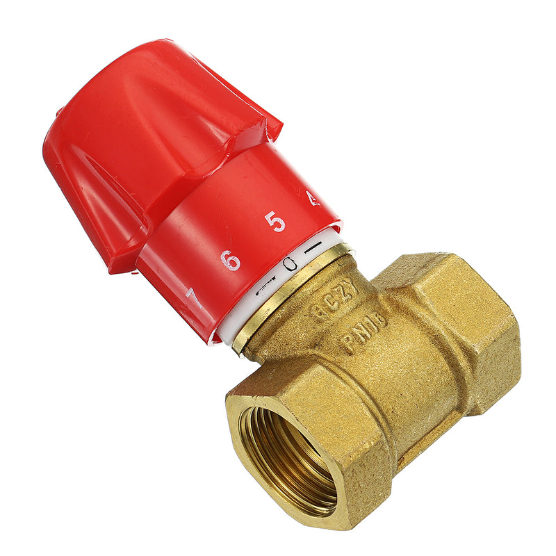 TMOK 1/2" 3/4" 1" Brass One Way Flow Control Valve Auto G Thread Female Valves Switch
