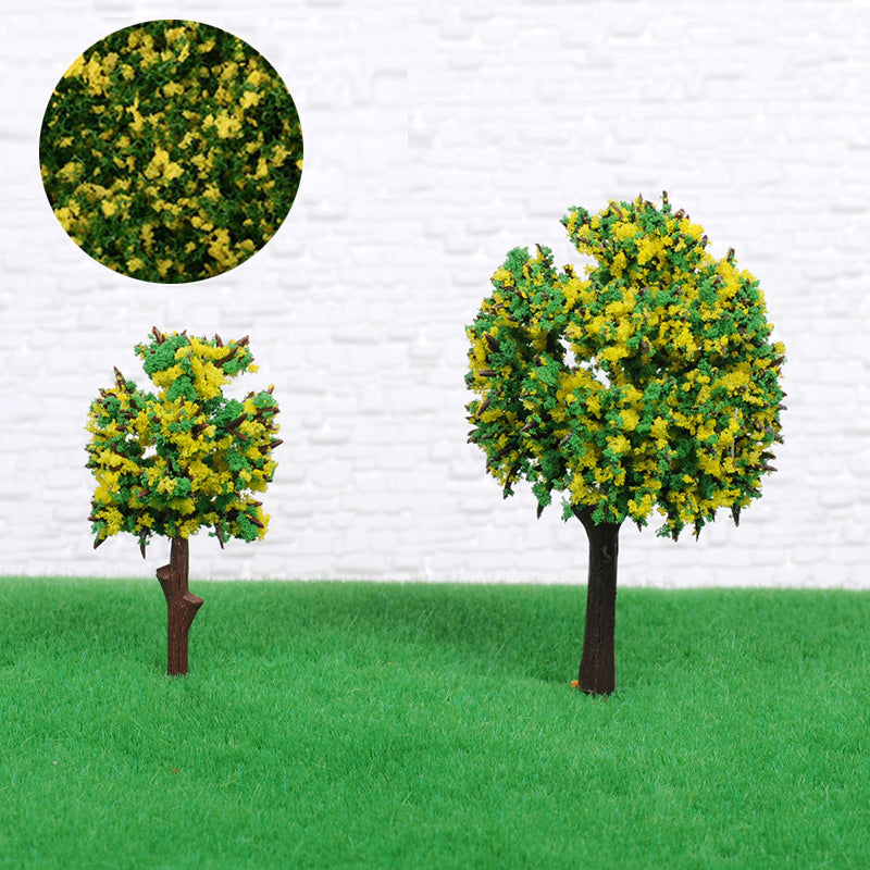 DIY Handmade Building Model Material Grass Tree Sponge Powder Green Yellow Mixture Pollen