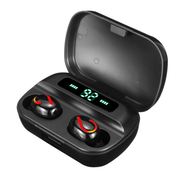 TWS Mini Wireless bluetooth Binaural Call Waterproof Headphone LED Power Display Earphone with Power Bank