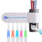 UV Toothbrush Sterilizer Toothpaste Dispenser Wall Mounted Toothbrush Holder