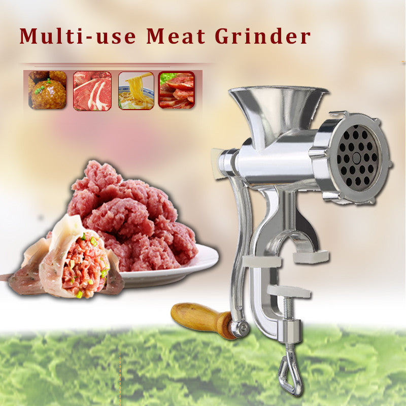 Meat Grinder 5 Manual Aluminum Alloy Household Multi-function Cooking Machine Pressure Enema Flour N