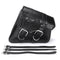 Left/Right PU Leather Motorcycle Saddlebags Luggage Saddle Pannier Bag Black Universal