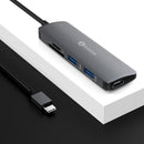 BIAZE ZH83 5-in-1 Type-C to HDMI Converter USB 3.0 High Speed TF SD Card Reader Multifunctional Adapter USB Hub
