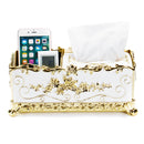 Retro Tissue Box Acrylic Paper Napkin Box Case Cover Phone Holders Organizer