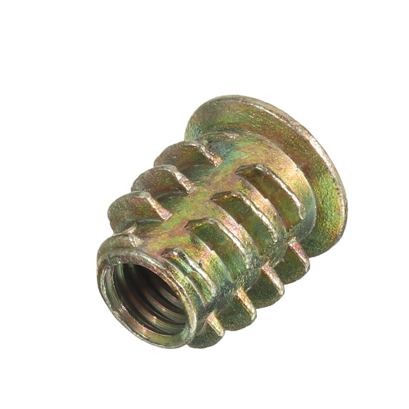 Suleve MXZN1 70Pcs M4/M5/M6 Zinc Alloy Wood Furniture Hex Socket Drive Head Threaded Insert Nut Internal and External Nut 8-15mm