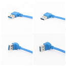 Bakeey Standard USB 3.0 High Speed Transfer Elbow Extension Adapter Data Cable For TV PC