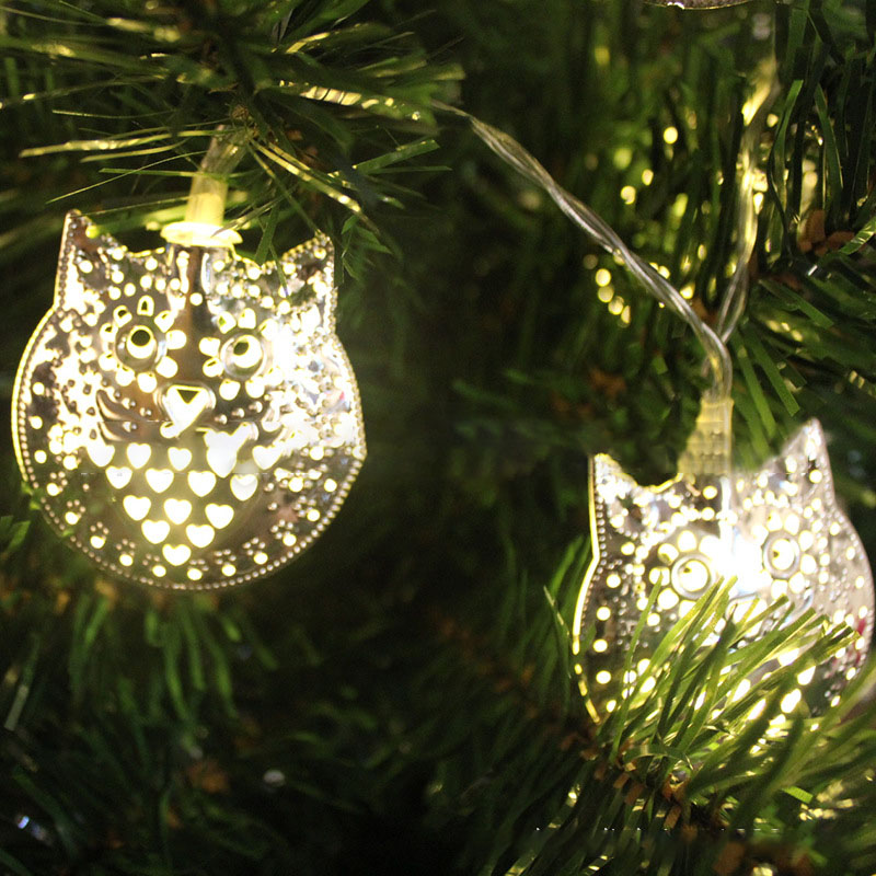 KCASA 1.8M 10 LED Metal Owl String Lights LED Fairy Lights for Festival Christmas Decoration