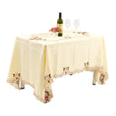 Embroidered Tablecloth Home Table Decor Lace Rose Cutwork Restaurant Table Cover