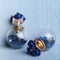 Trendy Colorful Glass Ball Stars Ear Stud Flower Earrings