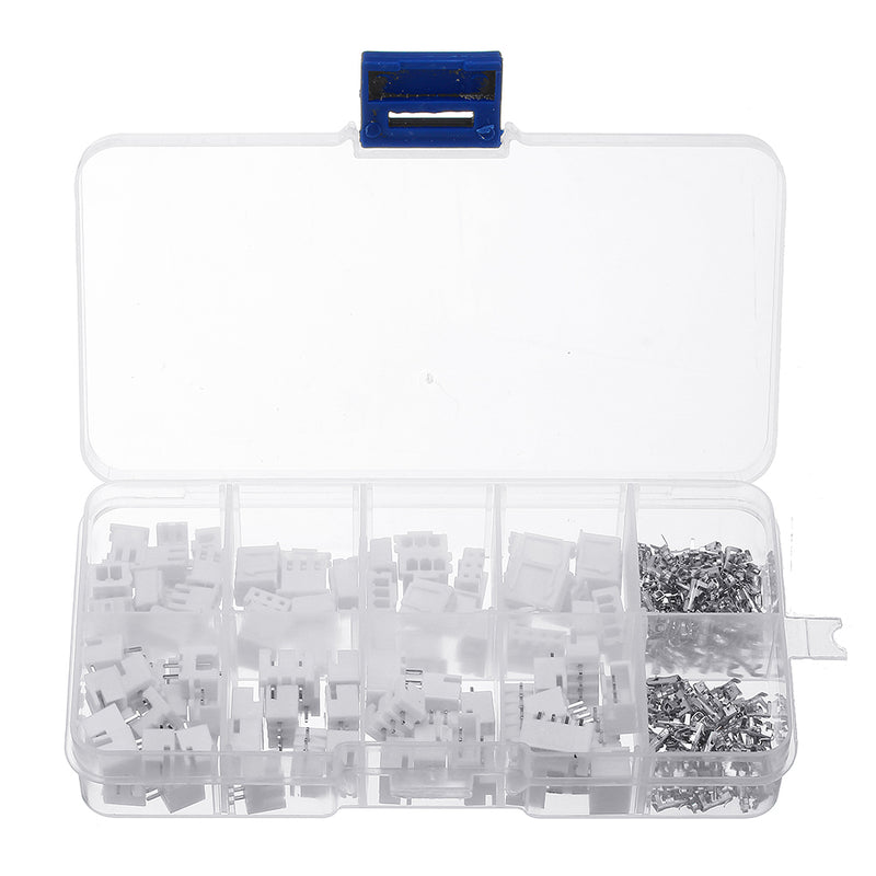 250Pcs 2.54mm XH2.54 2p 3p 4 Pin Connector Plug+Straight Needle+Terminal Socket Header Wire Adaptor