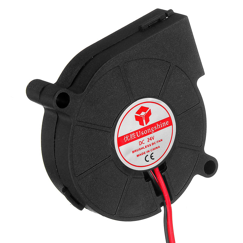 12pcs 24V 0.15A 5015 Sleeve Bearing Brushless Turbo Cooling Fan with 2Pin XH2.54 Wire for 3D Printer