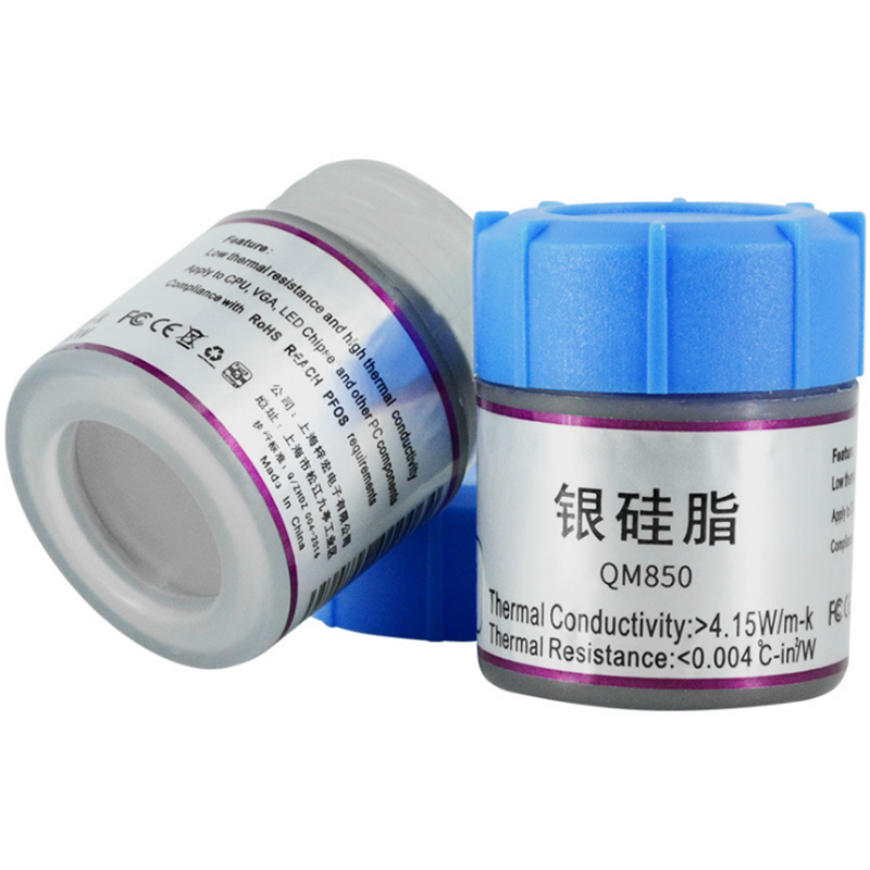 QNPLUM QM850 25g Silver Thermal Paste Grease Compound Silicone Thermal Grease Paste for CPU Cooling