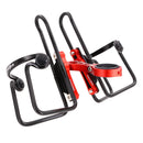 BIKIGHT Aluminum Double Water Bottle Holder Adjustable Bike Cup Holder Bracket Camping Cycling