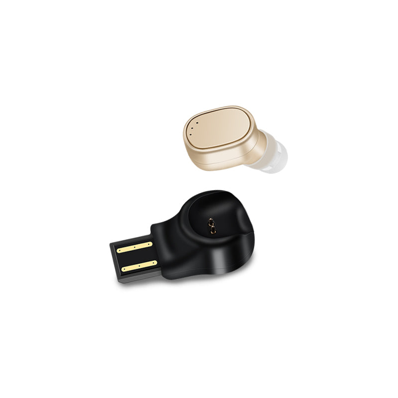 X12 Mini Portable Single Wireless bluetooth Earphone Invisible Headphone with Magnetic USB Charger