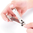 Y.F.M Nail Catcher Clipper Stainless Steel Anti Splash Manicure Tool Curved File Trimmer Travel
