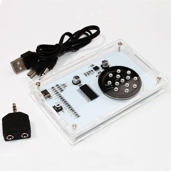 With Housing DIY Music Spectrum LED Flash Kit + DIY Amplifier Speaker Kit